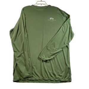 Ingear Mens XL Olive Green UPF 50+ Long Sleeve Sun Shirt Surf Style Destin Jeep